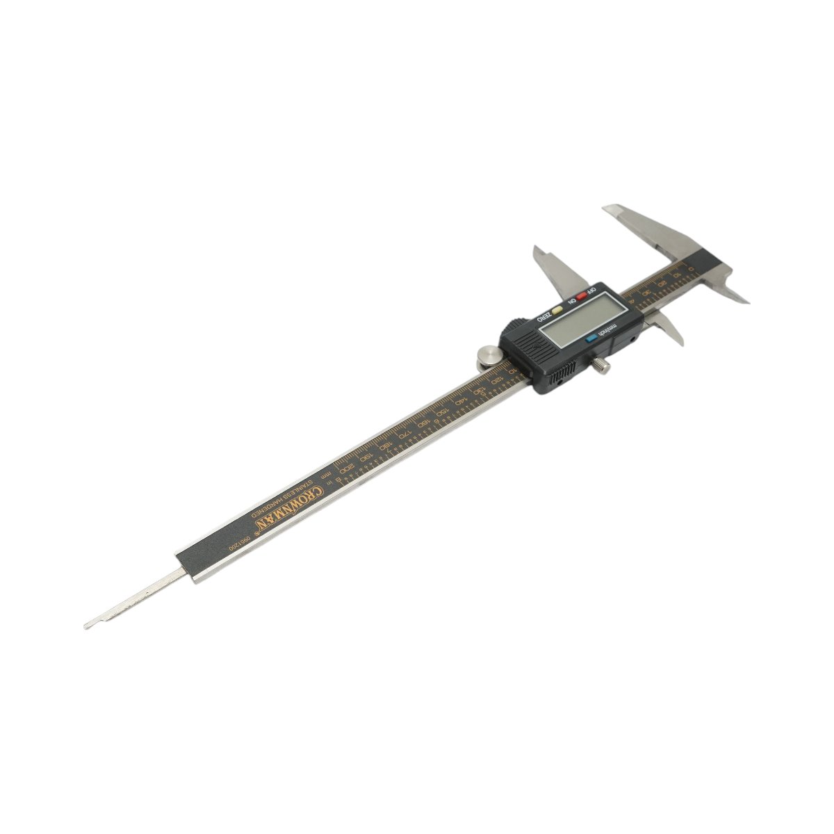 Subler digital profesional 200mm, scala dubla mm/inch, masuratoare interioara, exterioara, adancime Crownman
